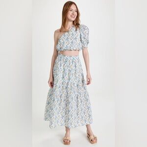 En Saison Maeve Dainty Floral Midi Skirt - New
